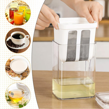 1100ML Greek Yogurt Maker Hung Curd Strainer Box with Fine Mesh Filter